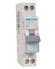 Автоматический выключатель Hager MLN540 6кА C 40A 1P+N
