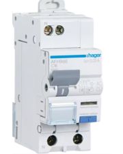Диференційний автомат Hager AFH966 C-16A 1P+N 6кА 300мА HI