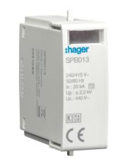 Вставной модуль Hager SPB013 40кА 440В для разрядников T2 IT