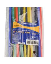 Набор разноцветных термоусадочных трубок Аско-Укрем PRO Ø 5/2,5 (упаковка 30 шт.)