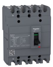 Автоматический выключатель Schneider Electric EASYPACT EZC100N 4P 15кА 80А