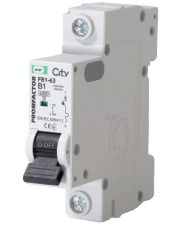 Автоматичний вимикач Промфактор CITY FB1-63 1P B 1A 6кА (FB1CIB1001)