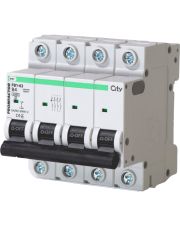 Автоматичний вимикач Промфактор CITY FB1-63 4P B 4A 6кА (FB1CIB4004)