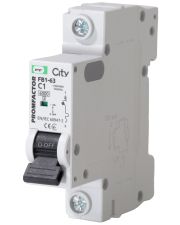 Автоматический выключатель Промфактор CITY FB1-63 1P C 1A 6кА (FB1CI1001)
