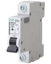 Автоматичний вимикач Промфактор CITY FB1-63 1P C 20A 6кА (FB1CI1020)