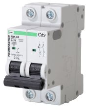 Автоматичний вимикач Промфактор CITY FB1-63 2P C 32A 6кА (FB1CI2032)
