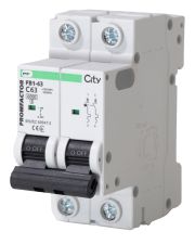 Автоматичний вимикач Промфактор CITY FB1-63 2P C 63A 6кА (FB1CI2063)
