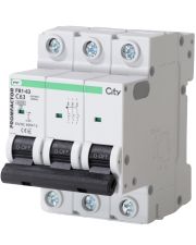 Автоматичний вимикач Промфактор CITY FB1-63 3P C 63A 6кА (FB1CI3063)