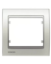 Одинарная рамка Siemens Mega S22001-BS (белый сатин)