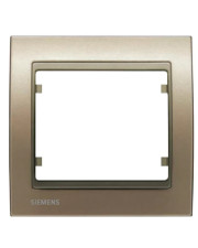 Одинарная рамка Siemens Mega S22001-BN (бронза мглистая)