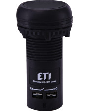 Моноблочная утопленная кнопка ETI 004771453 ECF-10-C (1NO черная)