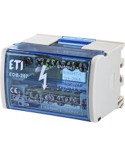 Распределительный клеммный блок ETI 001102300 EDB-207 2p L+PE/N 125A на 7 выходов