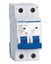Модульный автоматический выключатель Chint NB1-63DC 2P C32A DC 500В 6кА (182723)