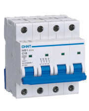 Автоматичний вимикач Chint NB1-63H 4P B63 10кА DB (179906)