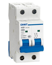 Автоматический выключатель Chint NB1-63H 2P C63 10кА DB (179836)