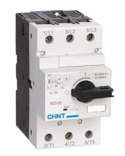 Автомат защиты двигателя Chint NS2-80 63-80A с поворотной ручкой (279725)
