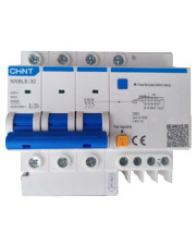 Диференційний вимикач Chint NXBLE-32 3P+N C32 100мА AC 6кА (819533)