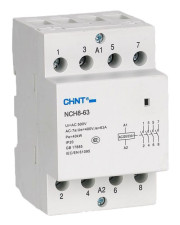 Модульный контактор Chint NCH8-63/20 63A 2NO AC 24В (256094)