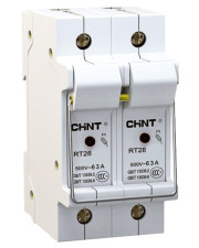 Держатель предохранителей Chint RT28N-32X 2P до 32А 10х38мм с индикацией (520487)