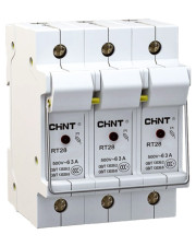 Держатель предохранителей Chint NRT28-32X 3P до 32А 10х38мм с индикацией (520470)