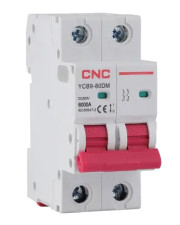 Модульний автоматичний вимикач CNC YCB9-80DM 2Р 6А 6кА С 500В DC (Б00035403)