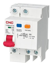 Диференційний вимикач CNC YCB6HLE 10А 1Р+N 4,5кА 30мА (Б00030885)