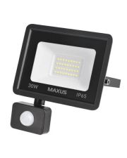 Прожектор Maxus FL-04 30Вт 5000K sensor (1-MFL-04-3050s)