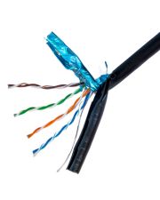 Мережевий кабель вита пара для зовнішніх робіт GEAR CAT.5E FTP-COPPER-4Px2x0.51 Outdoor PVC+PE (305 м.)
