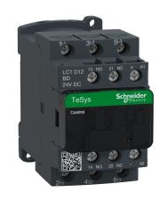 Контактор Schneider Electric LC1D12BD TeSys Deca 3Р, 12A, НО+НЗ 24В DC