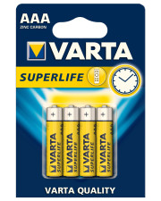 Батарейка солевая Varta Superlife AAA (вакуум 4шт)
