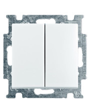 Двокнопковий вимикач ABB Basic 55 2006/5 UC-94-507 (білий)