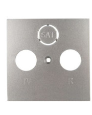 Лицевая панель для розеток TV/TV-SAT металлик-matt FIORENA