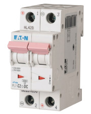 Автоматичний вимикач Eaton PL7-C2/2-DC 500В DC 2А C