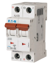 Автоматичний вимикач Eaton PL7-C4/2-DC 500В DC 4А C