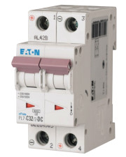 Автоматичний вимикач Eaton PL7-C32/2-DC 500В DC 32А C