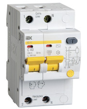 Диференціальний вимикач IEK АД12 1Р+N, 40А, 100мА