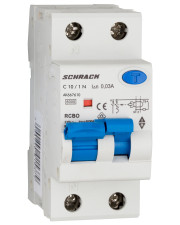 Диференціальний вимикач Schrack АВДТ 6кА/30мА 1P+N 10A х-ка C Тип A
