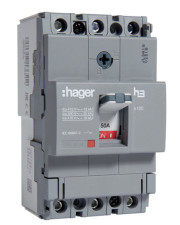 Автомат електроживлення Hager x160, In=50А, 3п, 18kA