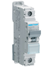 Автоматичний вимикач NCN120 (1р, С, 20А) Hager