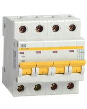 Автоматичний вимикач IEK ВА47-29М 4P B 3А 4,5кА