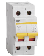 Выключатель нагрузки IEK MNV10-2-100 ВН-32 2Р 100А
