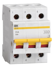 Выключатель нагрузки IEK MNV10-3-020 ВН-32 3Р 20А