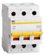 Выключатель нагрузки IEK MNV10-3-025 ВН-32 3Р 25А