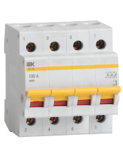 Выключатель нагрузки IEK MNV10-4-100 ВН-32 4Р 100А