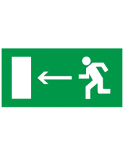 Знак эвакуации «Направление к выходу налево»