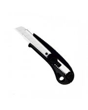 Пластиковый нож с блокировкой лезвия и металлической направляющей сегментного лезвия Сталь (23104) 18мм