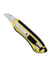 Пластиковый нож с резиновыми вставками и сегментным лезвием Сталь (23106) 18х100мм