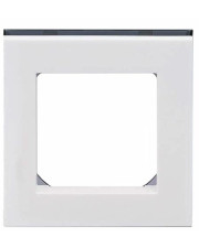 Одноместная рамка ABB Levit 3901H-A05010 01 (белый/белый лед)