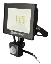 Светодиодный прожектор с датчиком движения Евросвет EV-20-504D 20Вт 1800Лм 6400К