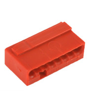 Микро-клемма для распределительных коробок WAGO на 8 проводников 243-808 красная